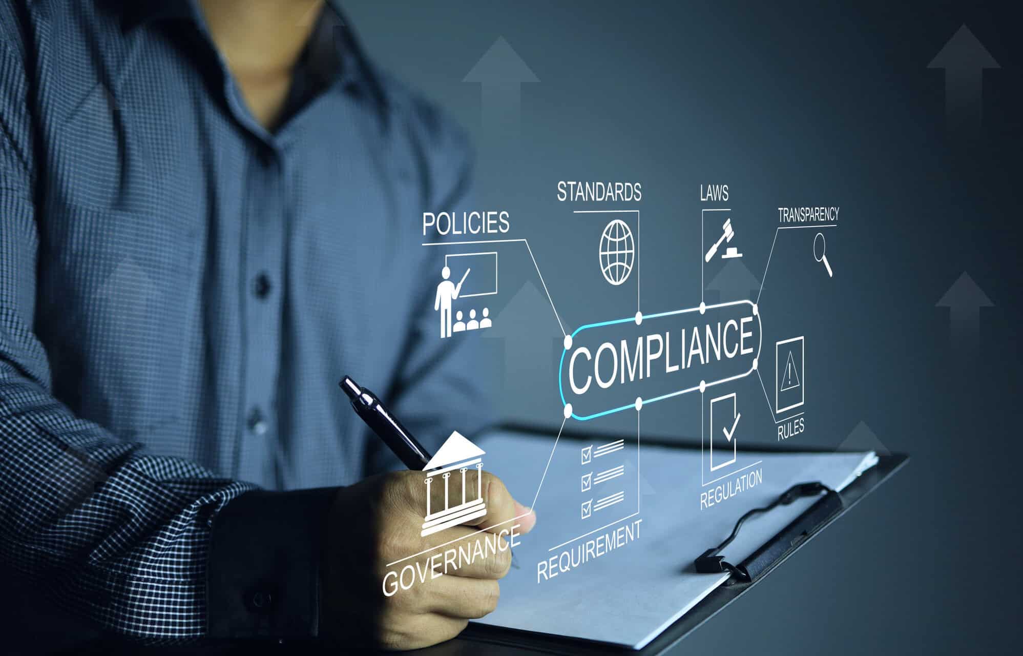 Compliance in MedTech industry emphasizing regulation, policies, standards, and governance to accelerate medical device innovation and ensure safety and transparency.